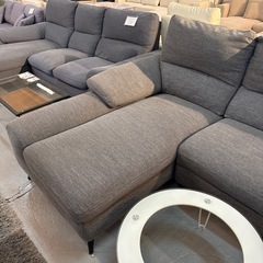 ニトリ　カウチソファ　片側リクライニング機能付きの画像