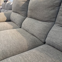 ニトリ　カウチソファ　片側リクライニング機能付きの画像