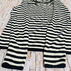 【Vis】トップス　長袖　10分丈　カットソー　Mサイズの画像