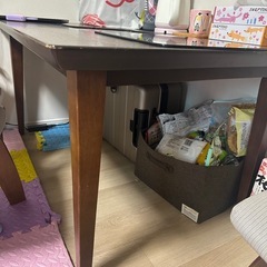 木製ダイニングテーブル（IHコンロ一体型）
の画像