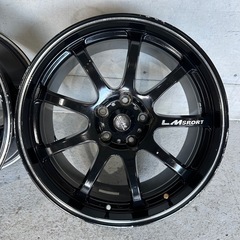 三菱 ランエボⅦ 装着 LM SPORT 18インチ　アルミホイール4本セットの画像