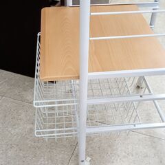 ★リユースのサカイ高崎店★TJ14226  レンジ台 ナチュラル H134×D40×W50 クリーニング済みの画像