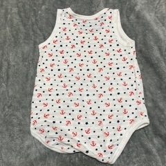 【西松屋】アンカー＆星柄ボディ肌着【80】の画像