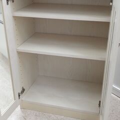 ★リユースのサカイ高崎店★TJ14227 イオン株式会社 食器棚 ナチュラル H88×D39.3×W59.5 クリーニング済みの画像