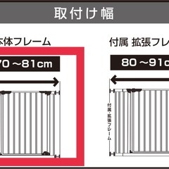 ペットゲートやベビーゲート用に！侵入防止ゲート！の画像