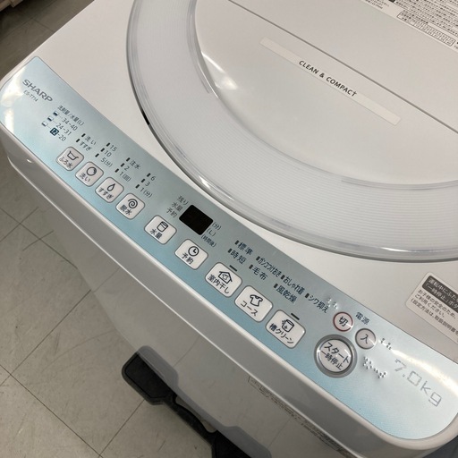 ⭐︎6ヶ月保証⭐︎シャープ　7kg洗濯機　2021年製　ES-T714