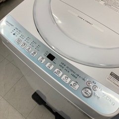 ⭐︎6ヶ月保証⭐︎シャープ　7kg洗濯機　2021年製　ES-T714の画像