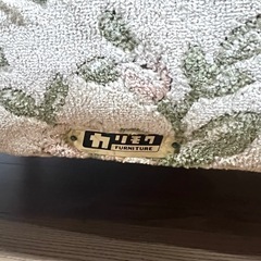 オールドカリモク 1人掛けソファ アームチェア 花柄 クラシック 昭和レトロの画像