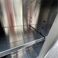 業務用 吊り棚 スライド壁付けキャビネット 天吊キャビネット 幅900×奥350×高さ600(mm) 引戸付き吊り戸 吊り戸棚 大阪の画像