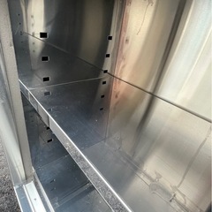 業務用 吊り棚 スライド壁付けキャビネット 天吊キャビネット 幅900×奥350×高さ600(mm) 引戸付き吊り戸 吊り戸棚 大阪の画像