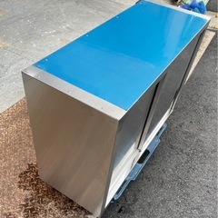 業務用 吊り棚 スライド壁付けキャビネット 天吊キャビネット 幅900×奥350×高さ600(mm) 引戸付き吊り戸 吊り戸棚 大阪の画像