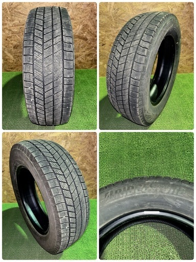 BS ブリヂストン VRX3 195/65R16 22年製 4本 スタッドレス センター9mm サイド8.5mm 中古