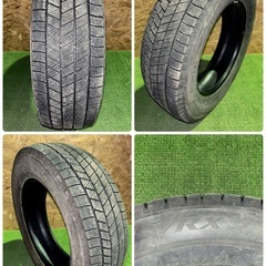 BS ブリヂストン VRX3 195/65R16 22年製 4本 スタッドレス センター9mm サイド8.5mm 中古の画像