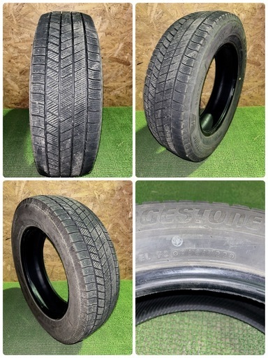 BS ブリヂストン VRX3 195/65R16 22年製 4本 スタッドレス センター9mm サイド8.5mm 中古