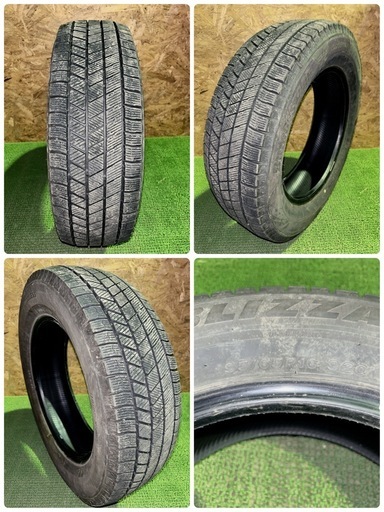 BS ブリヂストン VRX3 195/65R16 22年製 4本 スタッドレス センター9mm サイド8.5mm 中古