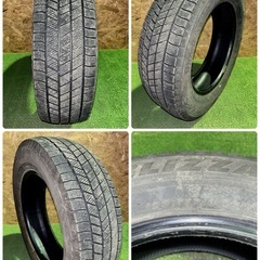 BS ブリヂストン VRX3 195/65R16 22年製 4本 スタッドレス センター9mm サイド8.5mm 中古の画像