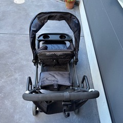 katoji カトージ ネイビー 折りたたみ式ベビーカー 二人でゴー 2人乗りの画像