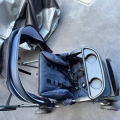 katoji カトージ ネイビー 折りたたみ式ベビーカー 二人でゴー 2人乗りの画像