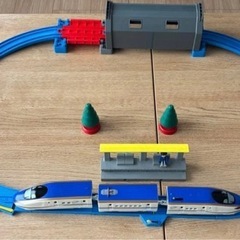 プラレール　ライト付　E7系新幹線かがやきベーシックセットの画像