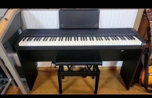 美品】KORG 電子ピアノ B1 BK 88鍵 ブラック椅子なし (宍戸) 一関の