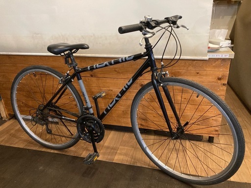 【ネクスタイル後輪チューブ新品！】3×7速　700×28cクロスバイク　ブラック