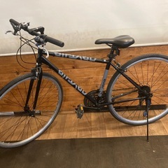 【ネクスタイル後輪チューブ新品！】3×7速　700×28cクロスバイク　ブラックの画像