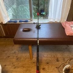 釣り竿とリールの画像