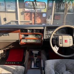 ローンは毎月16,600円～　日産　セドリック　ブロアムターボ　ＶＧ２０ＥＴ／２０００Ｖ６ＪＥＴＴＵＲＢＯ／当時物純正ＤＯＰフロアマット／純正ホイールカバー／オーバーヘッドコンソール／ベロアファブリックパワーシート／クルーズコントロール／オートライトの画像