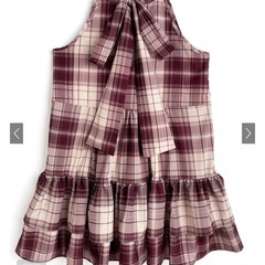 チェック柄ティアードアメスリミニワンピースの画像