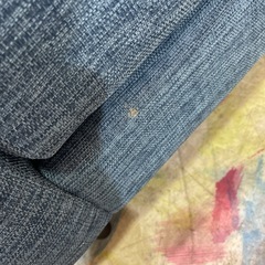 3Pソファ　オットマン付き　ブルーの画像