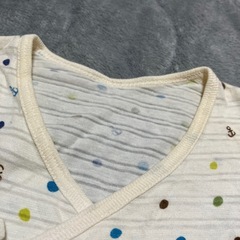 【西松屋】アンカー×ドット柄ノースリーブ肌着【50-60】の画像