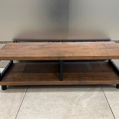 山善　テレビ台 ローボード 組立品 幅100 42型TV対応 アンティーク調　の画像