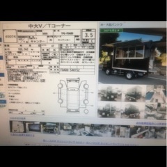 キッチンカー、三菱キャンターの画像
