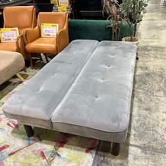 ソファベッド　グレーの画像