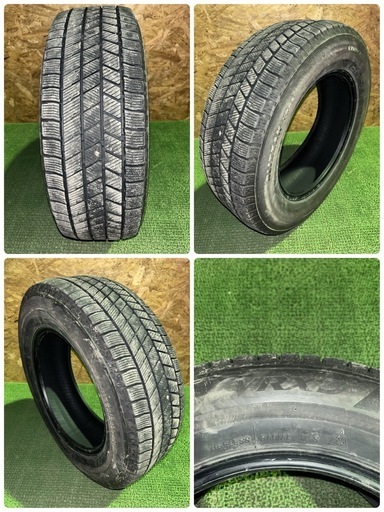 BS ブリヂストン VRX3 195/65R15 23年製 4本 スタッドレス センター8mm サイド7.2mm 中古