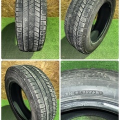 BS ブリヂストン VRX3 195/65R15 23年製 4本 スタッドレス センター8mm サイド7.2mm 中古の画像