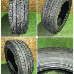 BS ブリヂストン VRX3 195/65R15 23年製 4本 スタッドレス センター8mm サイド7.2mm 中古の画像