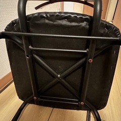 ニトリのダイニングチェア 「ステインSD MBR」 合皮の画像