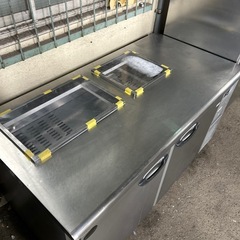 7209【程度良好】業務用 パナソニック冷蔵サンドイッチコールドテーブル SUR-K1571SB-R 2025年製 100V 強制蒸発装置付きの画像