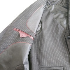 フォーマルスーツ スリーピース　130 　黒ストライプ　卒入学式　発表会　男の子の画像