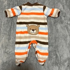【carter's】パイル地足付きカバーオール【NB】の画像