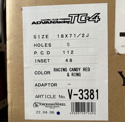 MINI ミニ WRC WRC. キャンディレッド　3ドア、5ドアF55F56F57などに装着可能　　ADVAN.Racing TC-