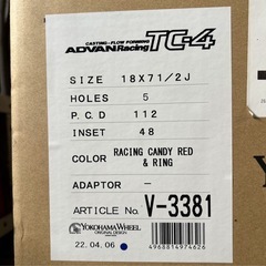 MINI ミニ WRC WRC. キャンディレッド　3ドア、5ドアF55F56F57などに装着可能　　ADVAN.Racing TC-4 18インチ　アドバン
の画像