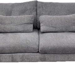 2人掛けソファ（グレー）の画像