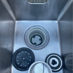 業務用 マルゼン 1槽シンク 二口蛇口付き 幅450×奥600×高さ800(mm) 一層シンク 一層 1層 一槽 店舗 厨房機器 流し台 キッチン 厨房 大阪の画像