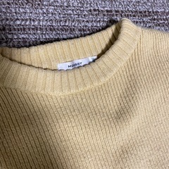 MOUSSYのレイヤードリブセーターの画像