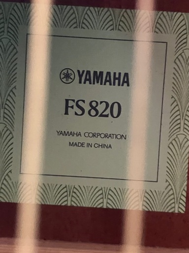 【最終値下げ3/15まで】ヤマハ FS820 美品