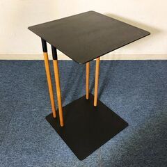 Yamazaki サイドテーブル PLAIN ブラック モダンスタイル・スタイリッシュデザイン コの字型テーブル プレーン 山崎実業の画像