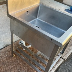 業務用 1槽シンク 幅600×奥700×高さ800+BG150(mm) 一層シンク 一層 1層 一槽 店舗 厨房機器 流し台 キッチン 厨房 業務用シンク 大阪の画像