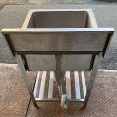 業務用 1槽シンク 幅600×奥700×高さ800+BG150(mm) 一層シンク 一層 1層 一槽 店舗 厨房機器 流し台 キッチン 厨房 業務用シンク 大阪の画像